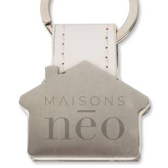 Porte-Clés Métal Asymétrique Velours